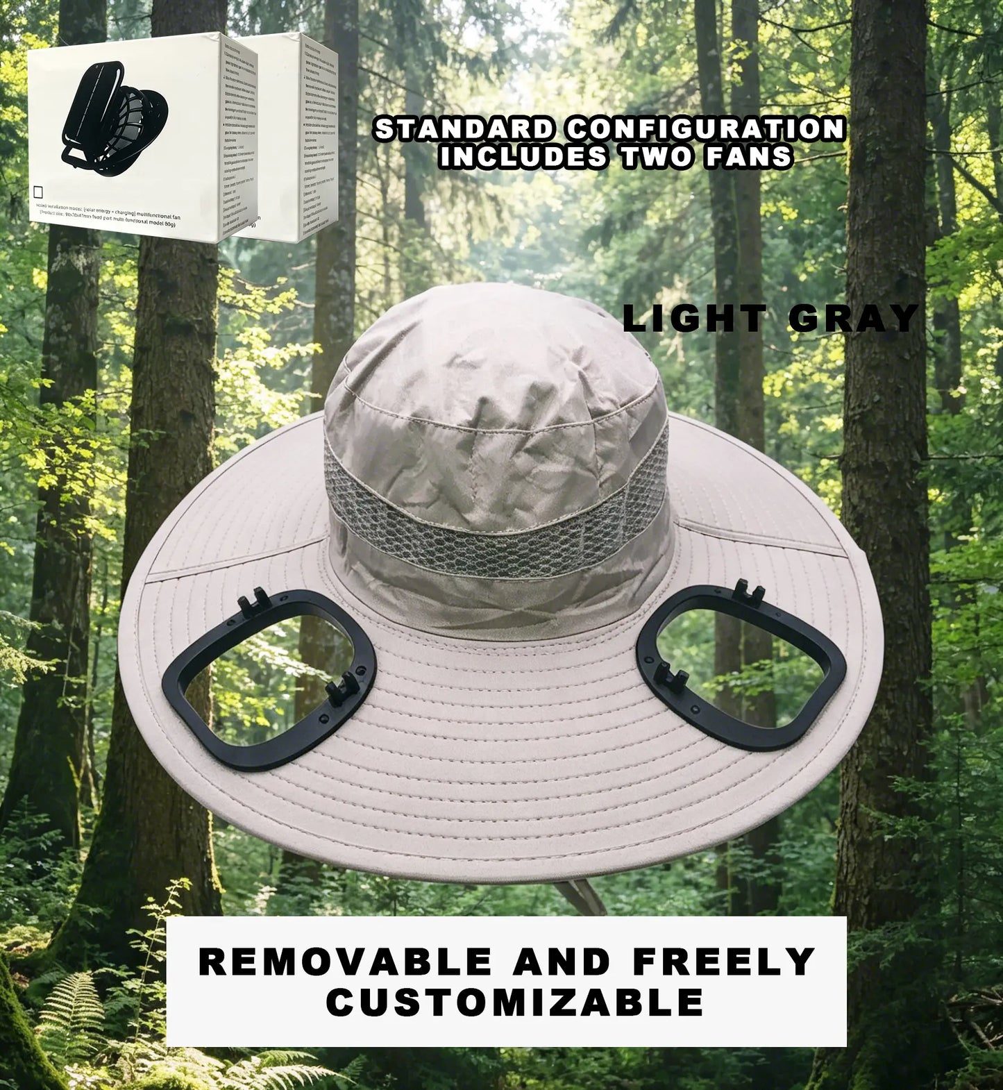 Cooling Hat ,Suitable for Outdoor Work, Sports, Camping, Hiking, Beach, Sun Protection Hat, Suitable for Both Men and Women. Provides Coolness and Sun Protection in Summer.Golf Hat,Reconfigurable Fan Adjustable Sun Hat Lightweight Sun Hat
