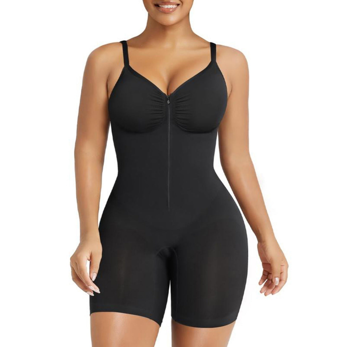 Body Modelador Feminino Sem Costura com Bojo e Efeito Lifting no Bumbum