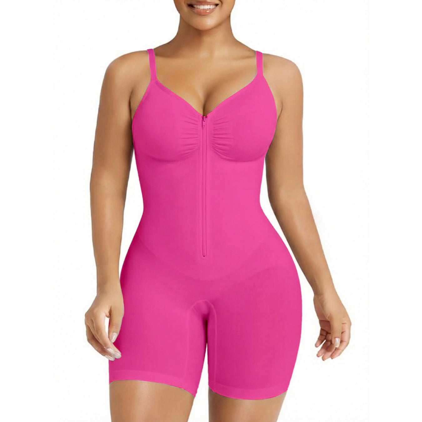 Body Modelador Feminino Sem Costura com Bojo e Efeito Lifting no Bumbum
