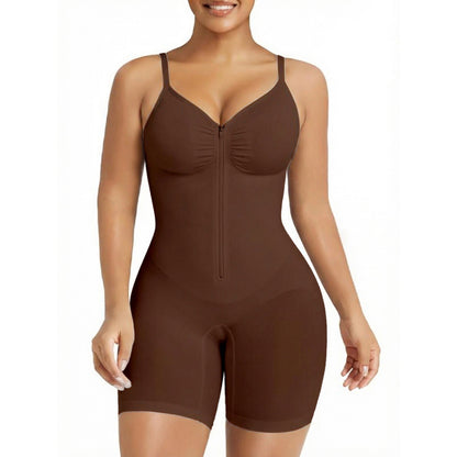 Body Modelador Feminino Sem Costura com Bojo e Efeito Lifting no Bumbum